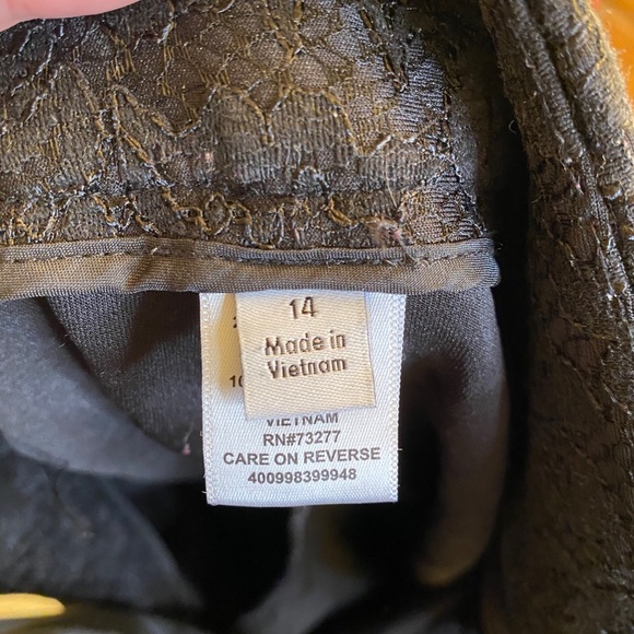 Black Lace Dress Pants - Picture 4 of 5